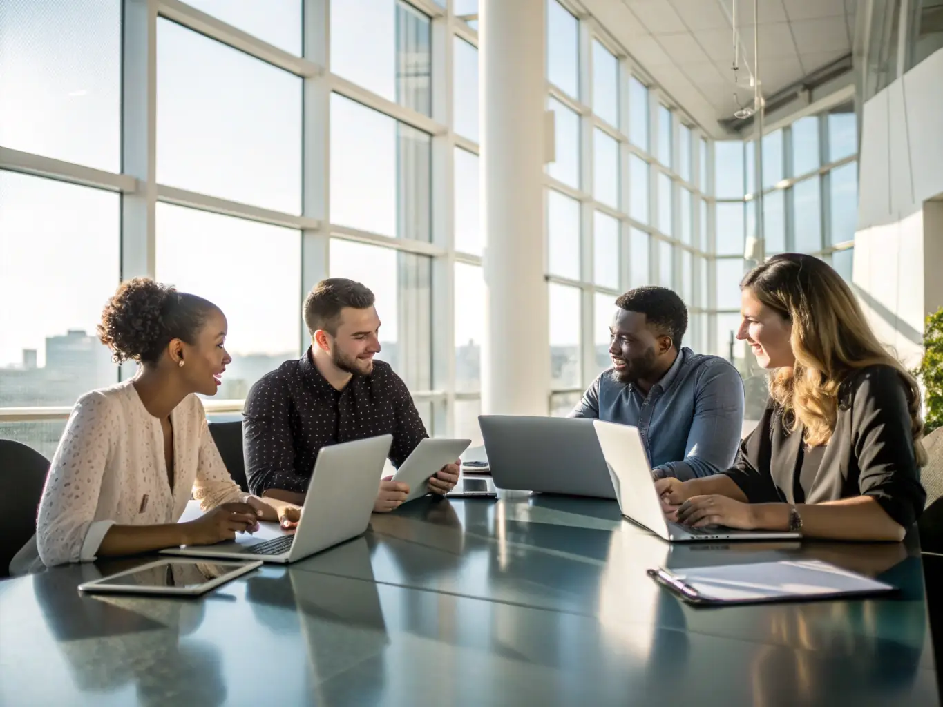 An image depicting a B2B marketing scenario, showcasing personalized communication and targeted outreach to high-value prospects.